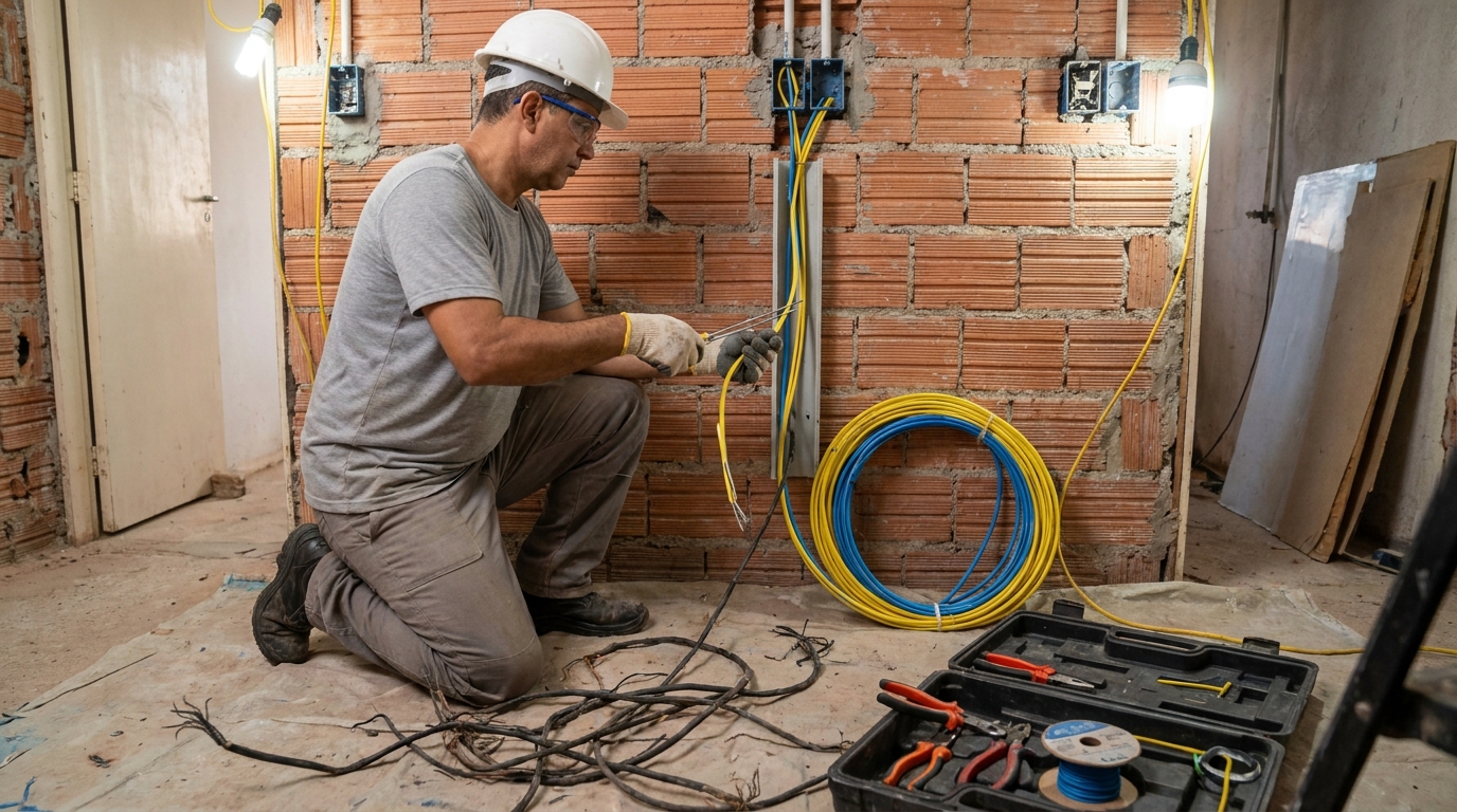 Adequação de Fiação no Setor Oeste, Aparecida de Goiânia‑GO