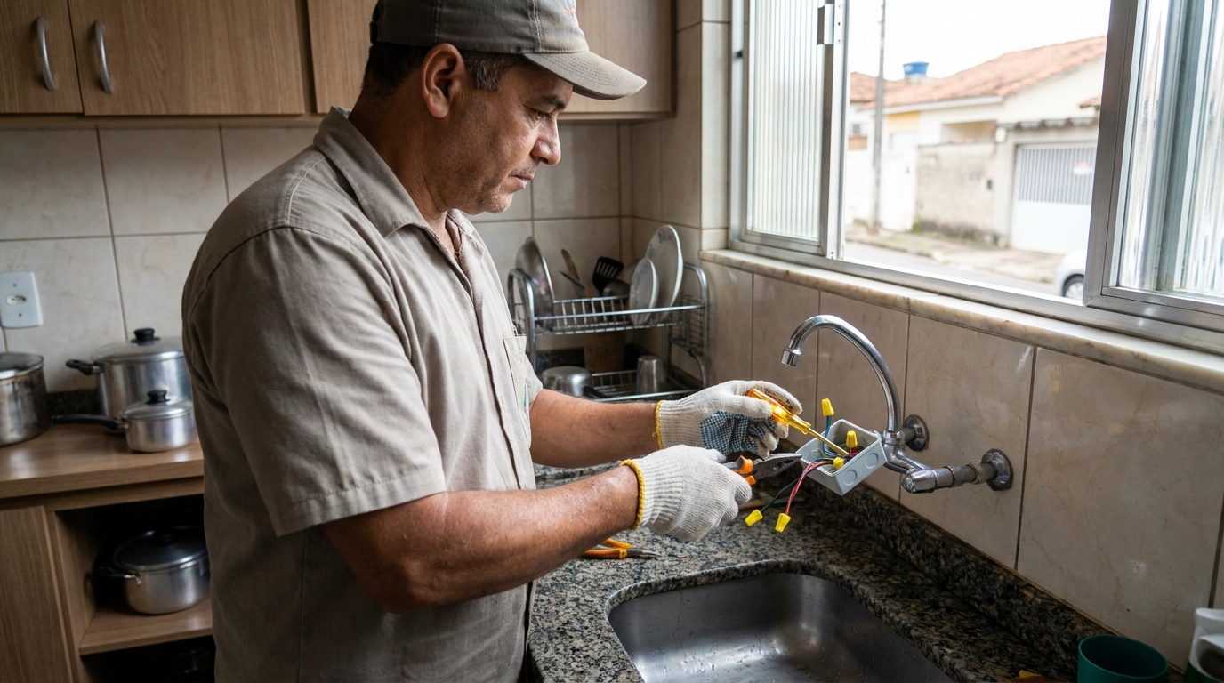 Adequação de Ponto Elétrico na Morada dos Pássaros, Aparecida de Goiânia‑GO
