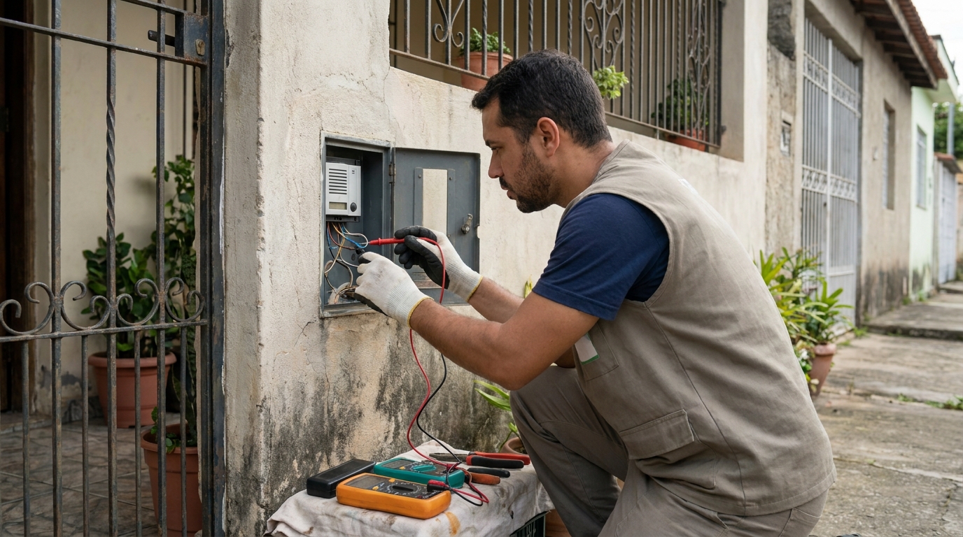 Conserto de Modelo Residencial no Jardim das Hortências, Aparecida de Goiânia‑GO