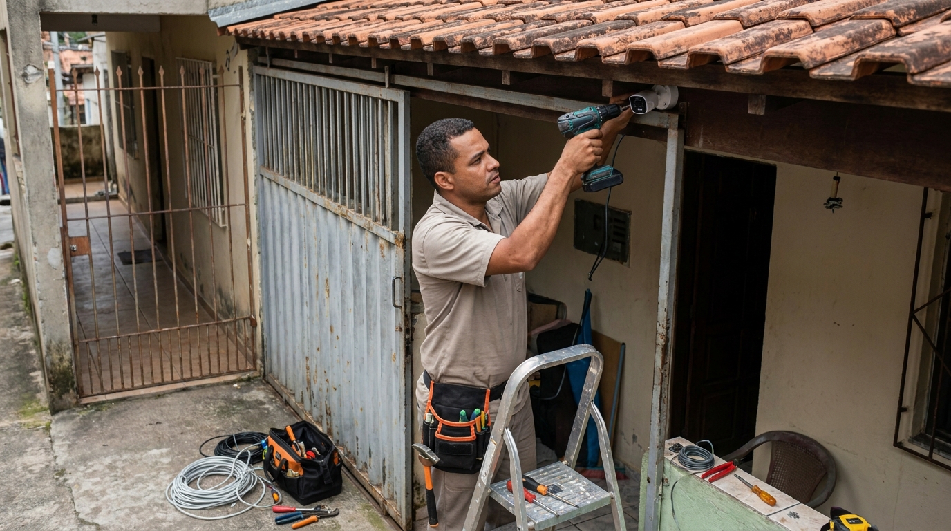 Instalação de Câmera Residencial no Expansul, Aparecida de Goiânia‑GO