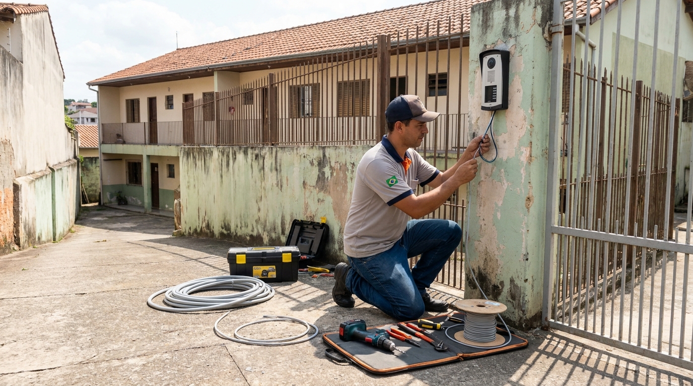 Instalação de Porteiro Eletrônico no Setor Sul, Aparecida de Goiânia‑GO
